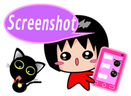 Xuan sister and little black cat sticker #7066286