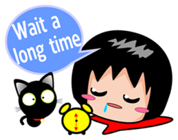 Xuan sister and little black cat sticker #7066287