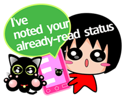 Xuan sister and little black cat sticker #7066288