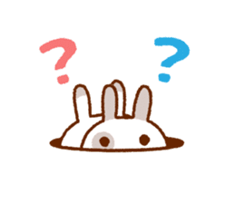 Spotted rabbit (Chap. always with you) sticker #7066459