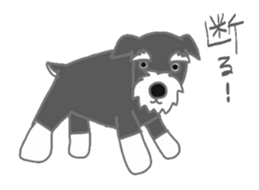 Schnauzers, sometimes look like a grampa sticker #7066561