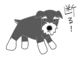 Schnauzers, sometimes look like a grampa sticker #7066561