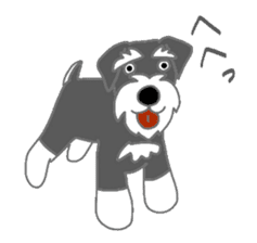 Schnauzers, sometimes look like a grampa sticker #7066574
