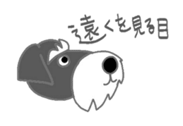 Schnauzers, sometimes look like a grampa sticker #7066576