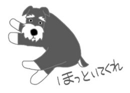 Schnauzers, sometimes look like a grampa sticker #7066577