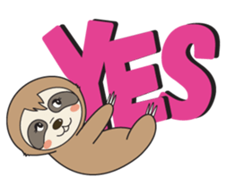 Sloth.Feeling of nearly 30 years old ver sticker #7067066