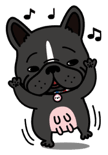 French bulldog Gomaco and Hana English sticker #7068066