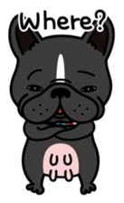 French bulldog Gomaco and Hana English sticker #7068068