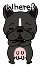French bulldog Gomaco and Hana English sticker #7068068
