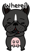 French bulldog Gomaco and Hana English sticker #7068068