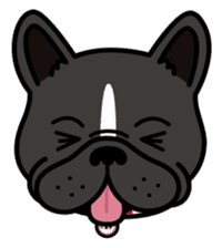 French bulldog Gomaco and Hana English sticker #7068072