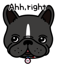 French bulldog Gomaco and Hana English sticker #7068074