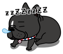 French bulldog Gomaco and Hana English sticker #7068083