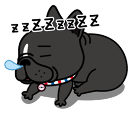 French bulldog Gomaco and Hana English sticker #7068083
