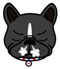 French bulldog Gomaco and Hana English sticker #7068086