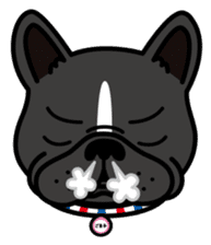 French bulldog Gomaco and Hana English sticker #7068086