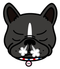 French bulldog Gomaco and Hana English sticker #7068086