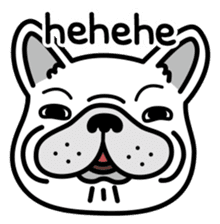 French bulldog Gomaco and Hana English sticker #7068089