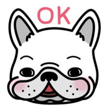 French bulldog Gomaco and Hana English sticker #7068090