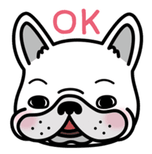 French bulldog Gomaco and Hana English sticker #7068090