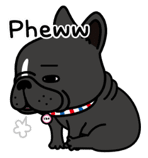 French bulldog Gomaco and Hana English sticker #7068093