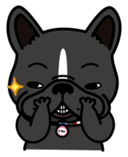 French bulldog Gomaco and Hana English sticker #7068095