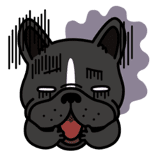 French bulldog Gomaco and Hana English sticker #7068096