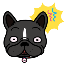 French bulldog Gomaco and Hana English sticker #7068097