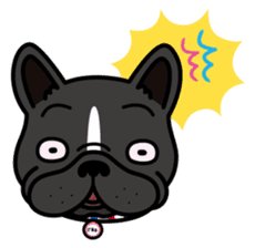 French bulldog Gomaco and Hana English sticker #7068097