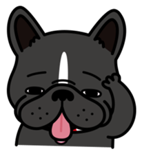 French bulldog Gomaco and Hana English sticker #7068098