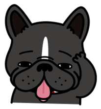 French bulldog Gomaco and Hana English sticker #7068098