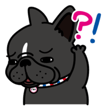 French bulldog Gomaco and Hana English sticker #7068099