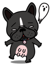 French bulldog Gomaco and Hana English sticker #7068101
