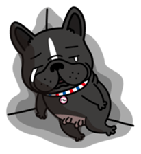 French bulldog Gomaco and Hana English sticker #7068102