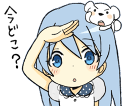 white bear&girls sticker sticker #7068754