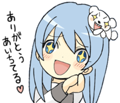 white bear&girls sticker sticker #7068755