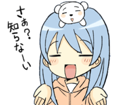 white bear&girls sticker sticker #7068757