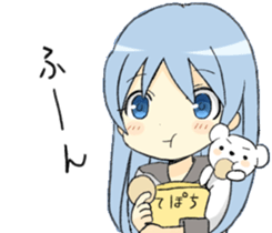 white bear&girls sticker sticker #7068765