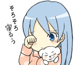 white bear&girls sticker sticker #7068783