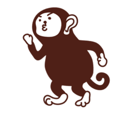 Monkey, sticker #7068951