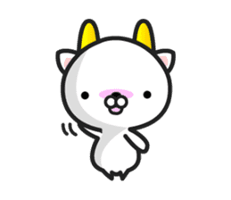 GoatCat"Horn-kitty" sticker #7069067