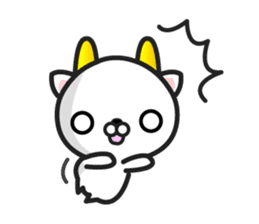 GoatCat"Horn-kitty" sticker #7069071