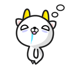 GoatCat"Horn-kitty" sticker #7069072