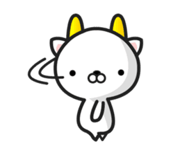 GoatCat"Horn-kitty" sticker #7069073