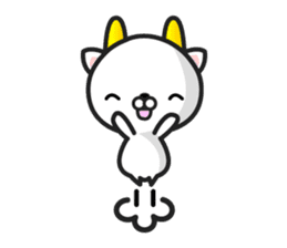 GoatCat"Horn-kitty" sticker #7069074