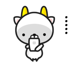 GoatCat"Horn-kitty" sticker #7069078