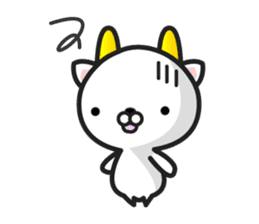 GoatCat"Horn-kitty" sticker #7069080