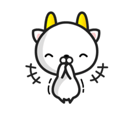 GoatCat"Horn-kitty" sticker #7069085