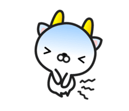 GoatCat"Horn-kitty" sticker #7069090