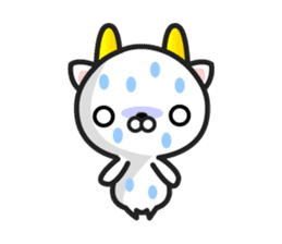 GoatCat"Horn-kitty" sticker #7069093